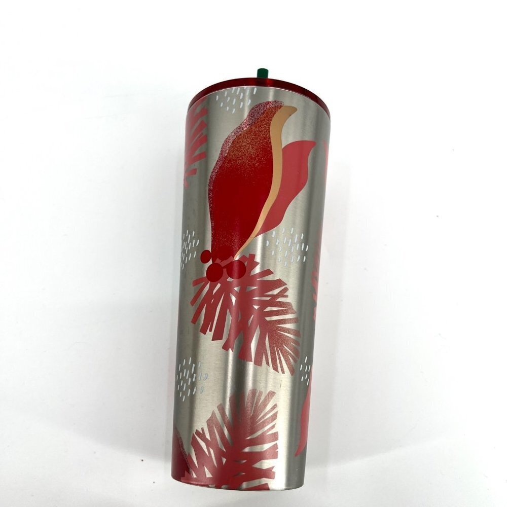 Starbucks Christmas 2019 Stainless Steel Tumbler‎ Cold Beverage With Lid & Straw - Picture 2 of 6
